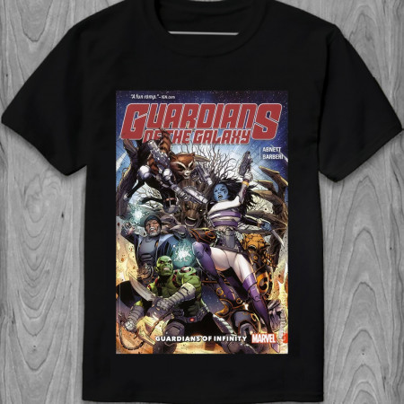 Мужская футболка Стражи Галактики Guardians of the Galaxy, Guardians of Infinity из хлопка