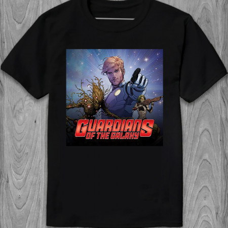 Мужская футболка Стражи Галактики Guardians of the Galaxy Volume 1: Cosmic Avengers Брайан Майкл Бендис из хлопка