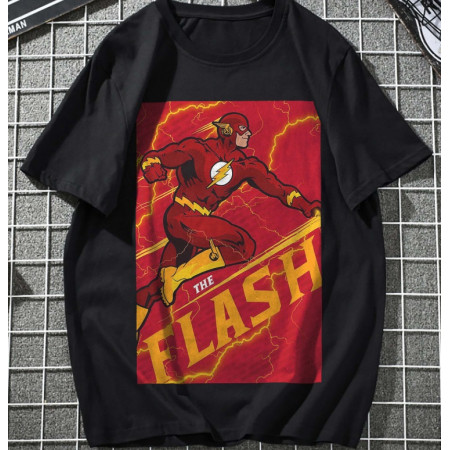 Мужская футболка The Flash Молния  из хлопка
