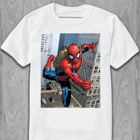 Мужская футболка Человек паук (Spiderman) из хлопка