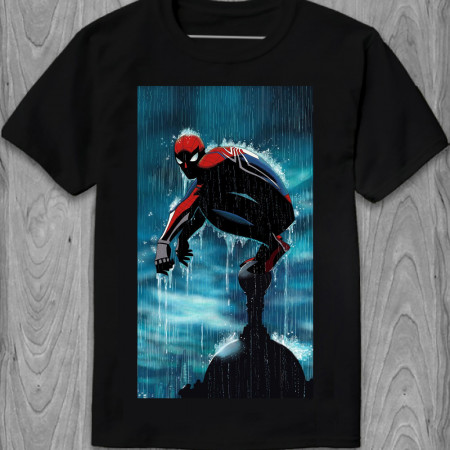 Мужская футболка Человек-паук: Через вселенные (Spiderman into the Spider-verse) из хлопка