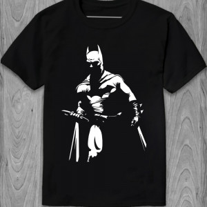 Мужская футболка Персонаж из комикса Бэтмен Batman темный силуэт