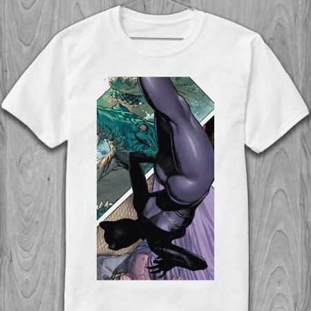 Мужская футболка Персонаж с комикса Бэтмен Batman Catwoman Женщина-кошка из хлопка