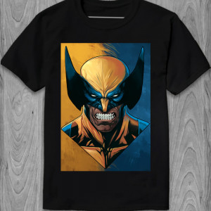 Мужская футболка Wolverine сюжет из комикса про Росомаху