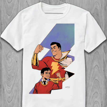 Мужская футболка Шазам Shazam! The Golden Age of the World's Mightiest Mortal Джефф Спир и Чип Кидд из хлопка