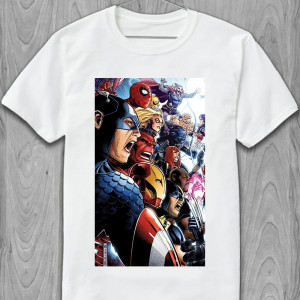 Мужская футболка Marvel Комиксы Марвел poster