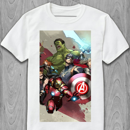 Мужская футболка Marvel Комиксы Марвел fantastic poster art из хлопка
