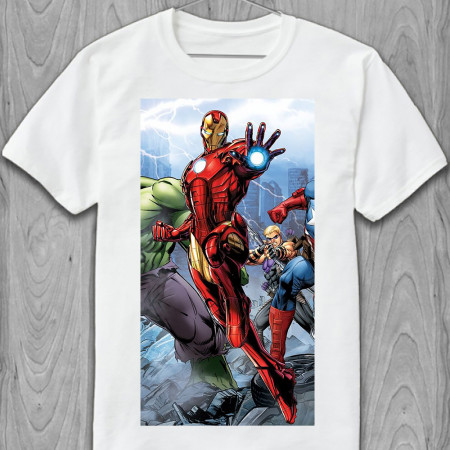 Мужская футболка Marvel Комиксы Марвел Iron man by DCWJ из хлопка