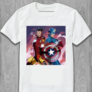 Чоловіча футболка Marvel комікси Марвел Доктор Стрендж і Капітан Амеріка Чоловіча футболка Marvel комікси Марвел Доктор Стрендж і Капітан Амеріка