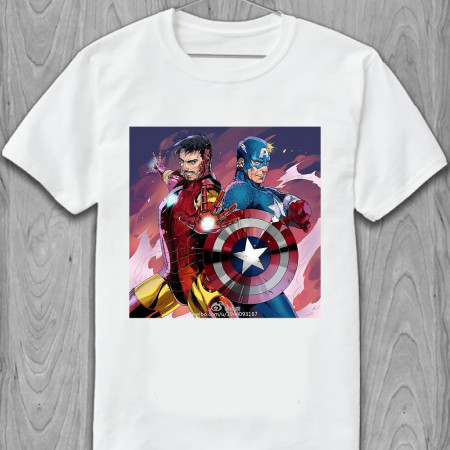 Мужская футболка Marvel Комиксы Марвел Доктор Стрэндж и Капитан Америка из хлопка