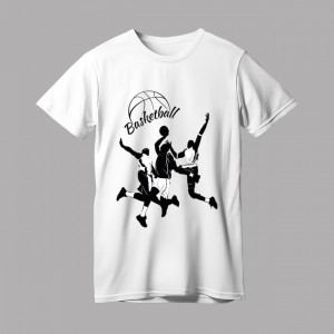 Мужская футболка Игра в баскетбол