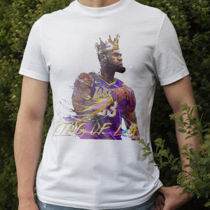 Мужская футболка Lerbon James, King of LA