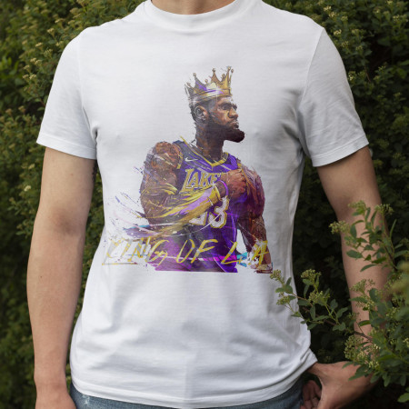 Мужская футболка Lerbon James, King of LA из хлопка