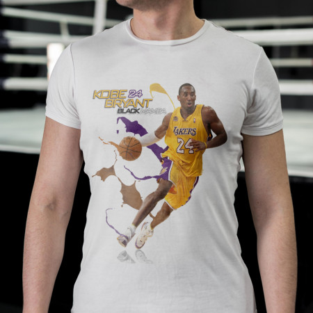 Мужская футболка Kobe Bryant "Black Mamba" из хлопка