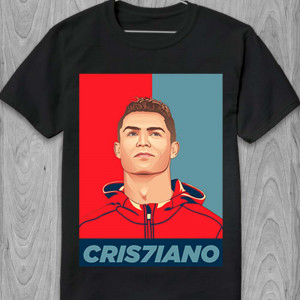 Футболка Роналду CR7 (red-grey art)