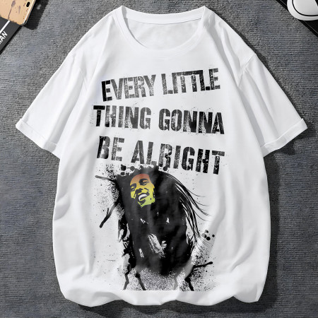 Футболка Every little thing gonna be alright из хлопка