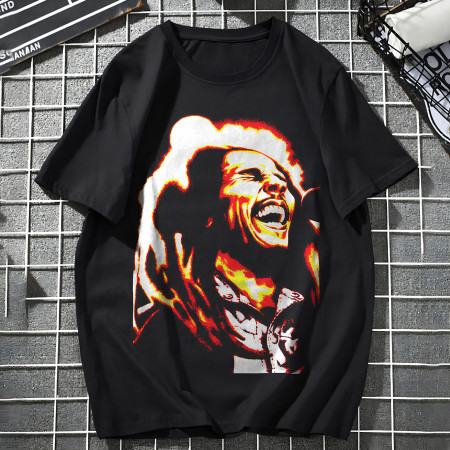 Футболка Bob Marley, Light Art из хлопка