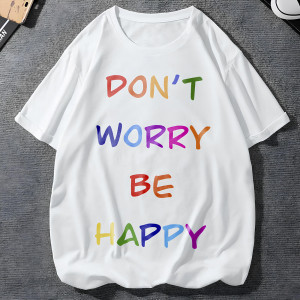 Футболка Don't Worry Be Happy (радужное настроение)