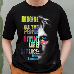 Футболка Imagine all the people John Lennon