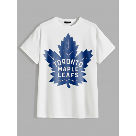 Футболка Toronto Maple Leafs logo из хлопка
