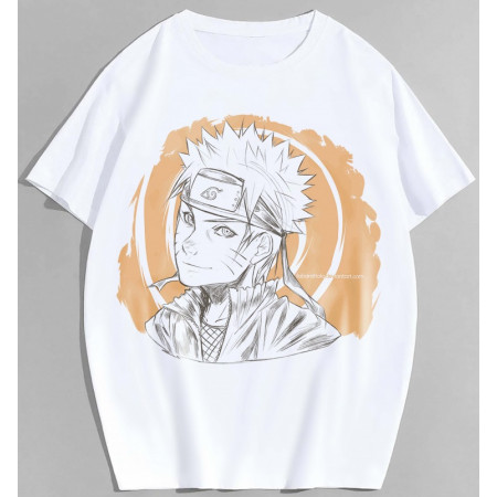 Футболка персонаж аниме Наруто "Naruto" портрет хлопковая