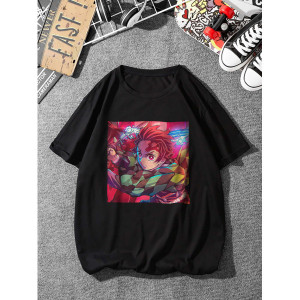 Футболка Клинок рассекающий демонов Kimetsu no Yaiba, Tanjiro Футболка Клинок рассекающий демонов Kimetsu no Yaiba, Tanjiro
