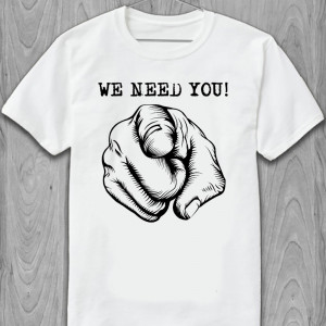 Футболка We need you!