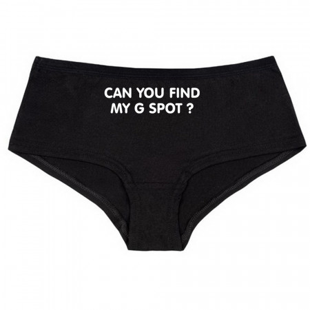 Женские трусы Can you find me G spot? из хлопка