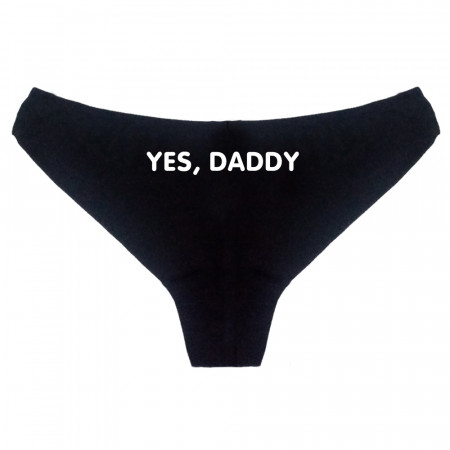 Женские трусы No, Daddy. Yes, Daddy из хлопка