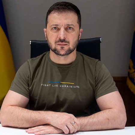 Футболка как у Зеленского. Fight like Ukrainians хлопковая