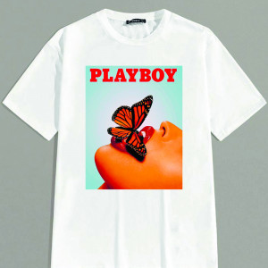 Футболка Playboy and butterfly in the mouth