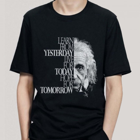 Футболка Learn from yesterday, live for today, hope for tomorrow бавовняна