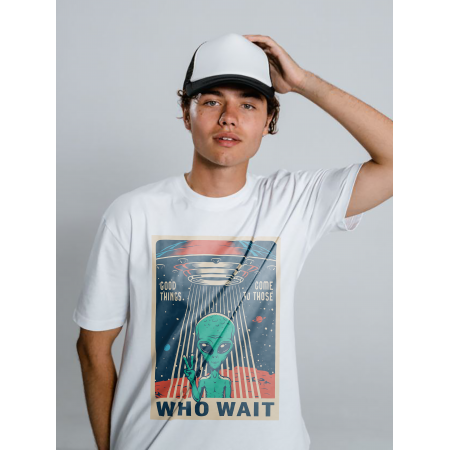 Футболка Who wait хлопковая
