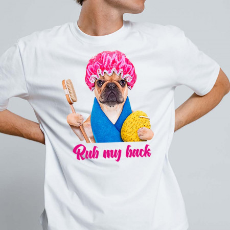 Футболка Rub my back хлопковая
