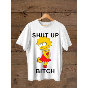 Футболка Ліза Сімпсон Shut up bitch Футболка Ліза Сімпсон Shut up bitch