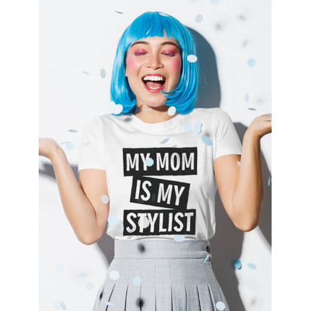 Футболка My mom is my stylist хлопковая