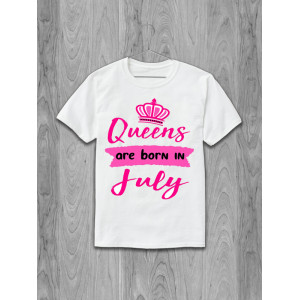 Футболка Queens are born in July