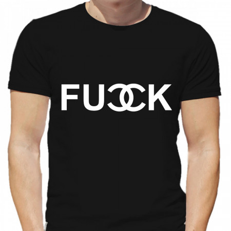 Футболка Fuck+Chanel хлопковая