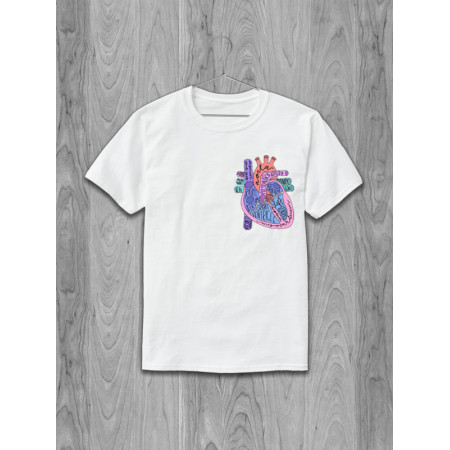 Футболка Heart Anatomy хлопковая