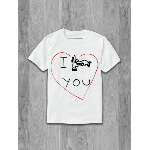 Футболка I love you