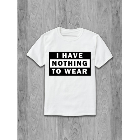 Футболка I have nothing to wear Essential Classic Design хлопковая