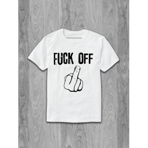 Футболка Fuck off (надпись и пальцы)