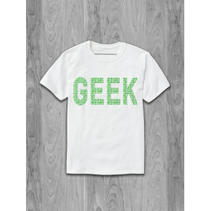 Футболка Geek (надпись из 0 и 1)