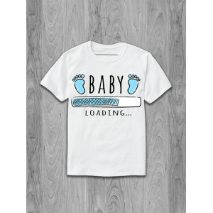 Футболка для беременных Baby loading (boy)