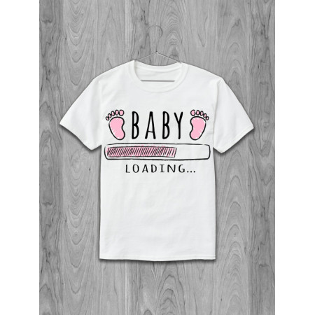 Футболка для беременных Baby loading  хлопковая