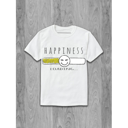 Футболка Happiness loading хлопковая
