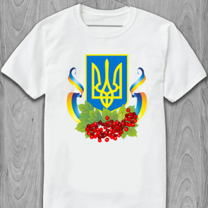 Футболка Герб Украины и калина