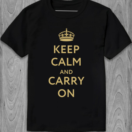 Футболка Keep Calm and carry on хлопковая