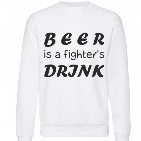 Свитшот Beer is a fighter`s drink, трехнитка