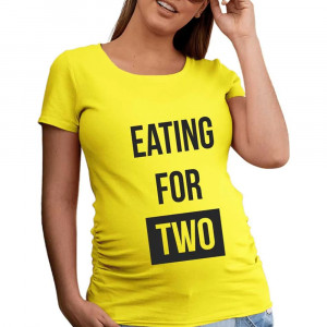 Футболка для беременных Eating for two